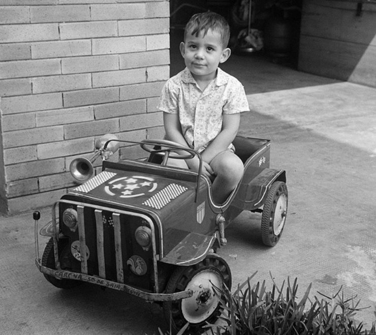 Ayrton Senna a 3 anni, 1963.