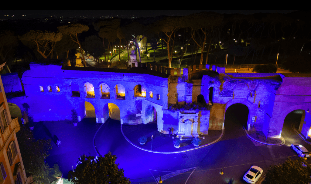 Mura Aureliana in Blu Balestra