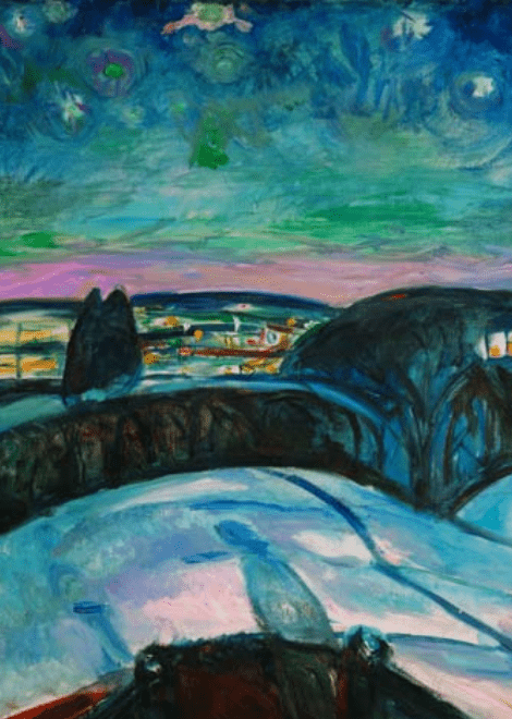 Mostra Munch, "La notte stellata", una delle opere in esposizione 