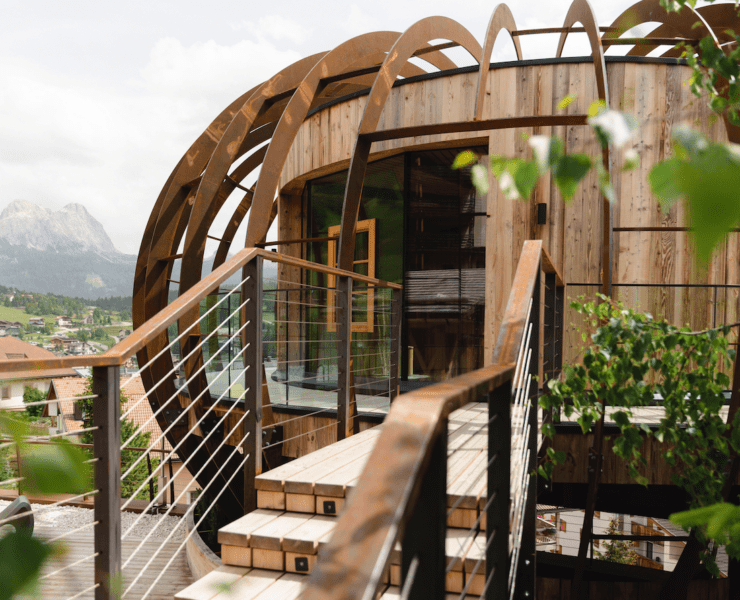 Dolomiti Wellnes Hotel Fanes - Sauna Elements girevole
